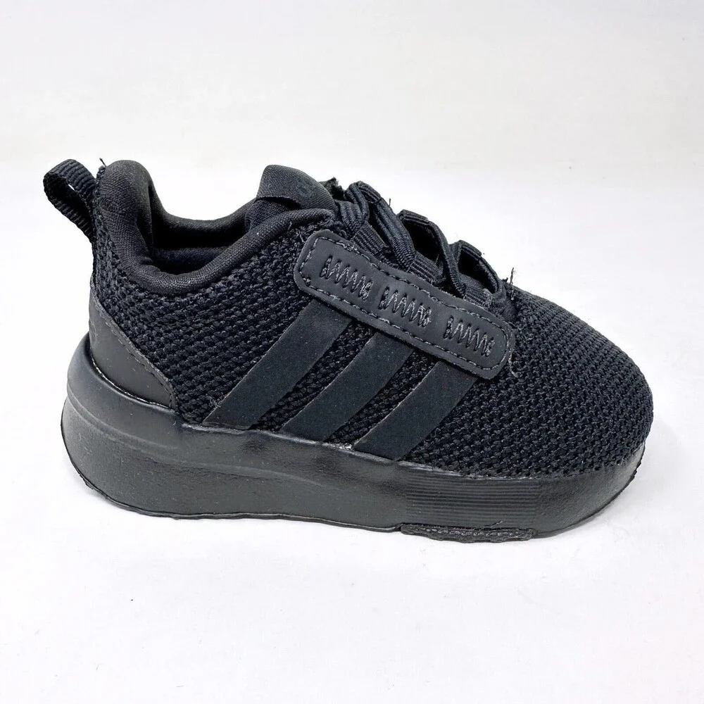 Adidas Racer TR21 Triple Black Infant Baby Size 5 Casual Sneakers GZ9129